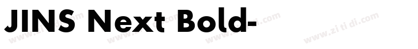 JINS Next Bold字体转换